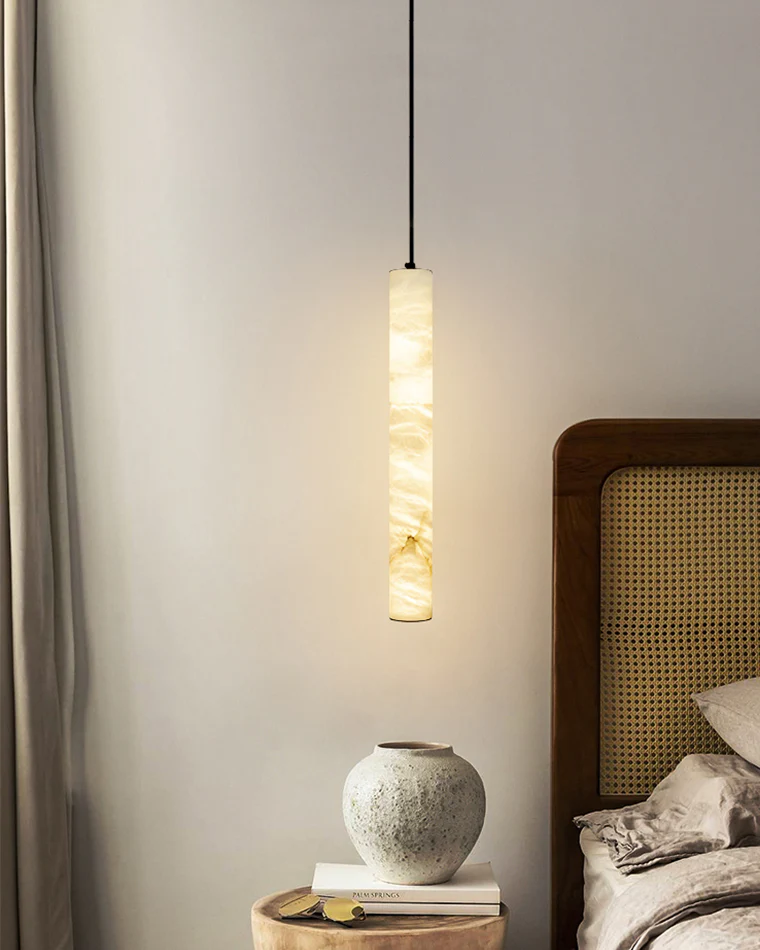 WOMO Alabaster Tube Dining Room Pendant Light-WM2882 - Image 12