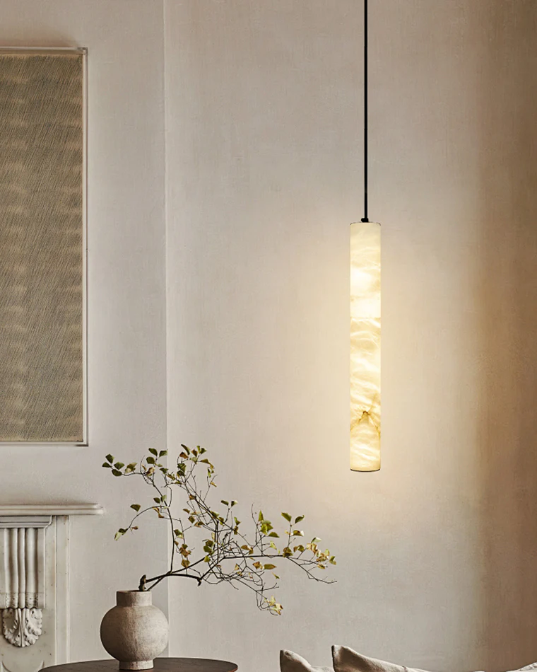 WOMO Alabaster Tube Dining Room Pendant Light-WM2882 - Image 14