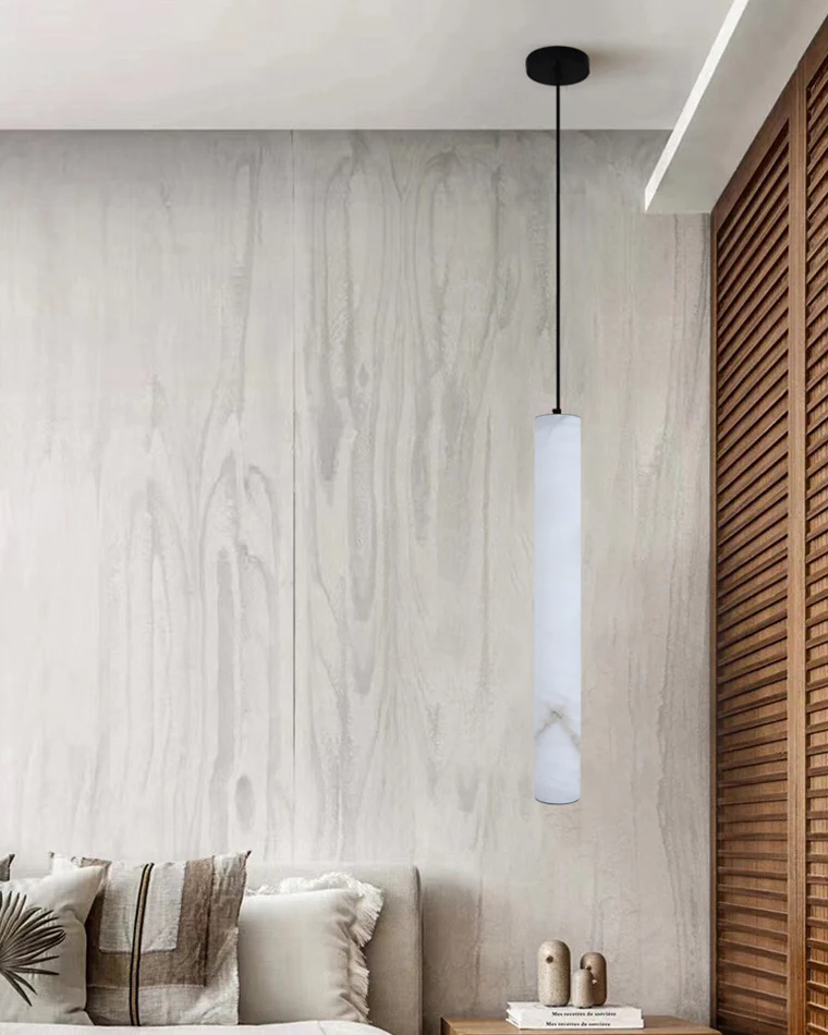 WOMO Alabaster Tube Dining Room Pendant Light-WM2882 - Image 15