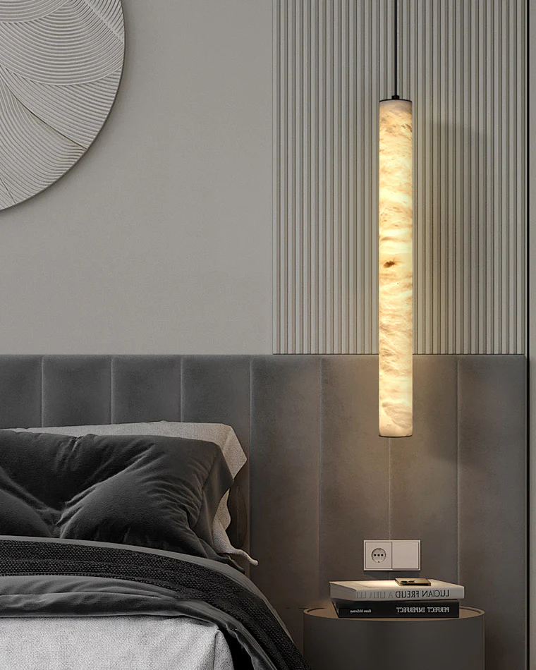 WOMO Alabaster Tube Dining Room Pendant Light-WM2882 - Image 4