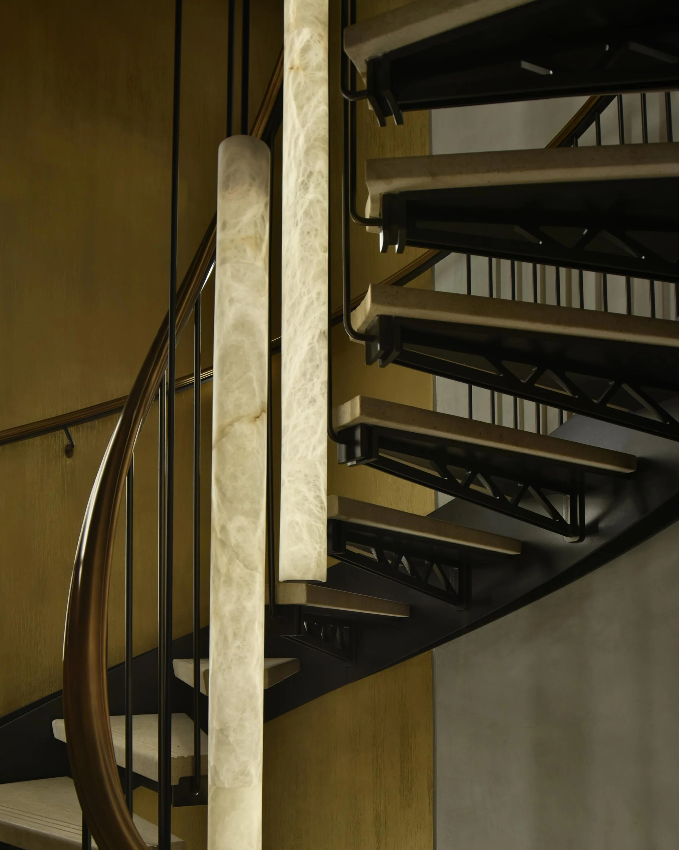 WOMO Alabaster Tube Dining Room Pendant Light-WM2882 - Image 6