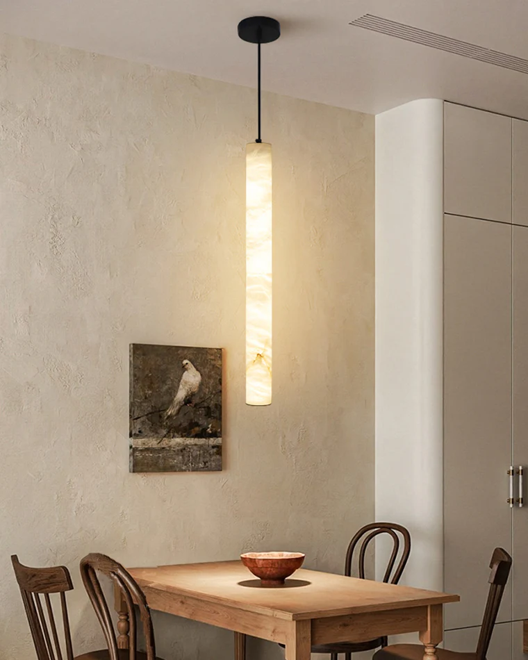 WOMO Alabaster Tube Dining Room Pendant Light-WM2882 - Image 7