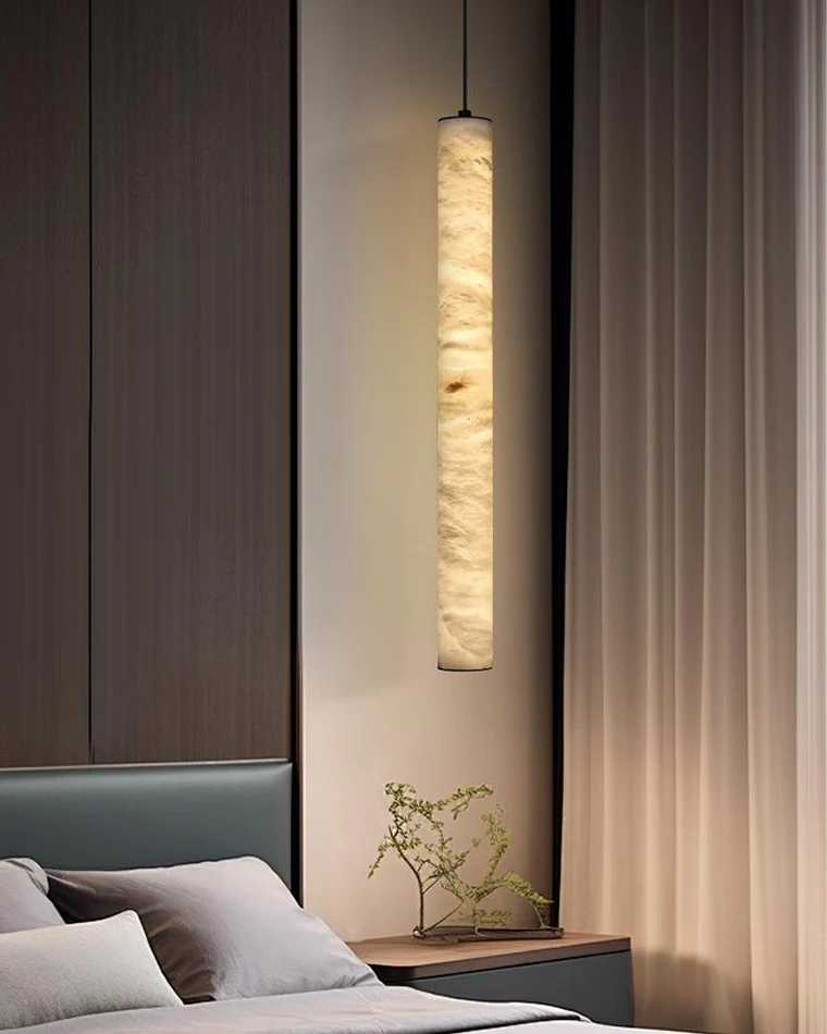 WOMO Alabaster Tube Dining Room Pendant Light-WM2882 - Image 8