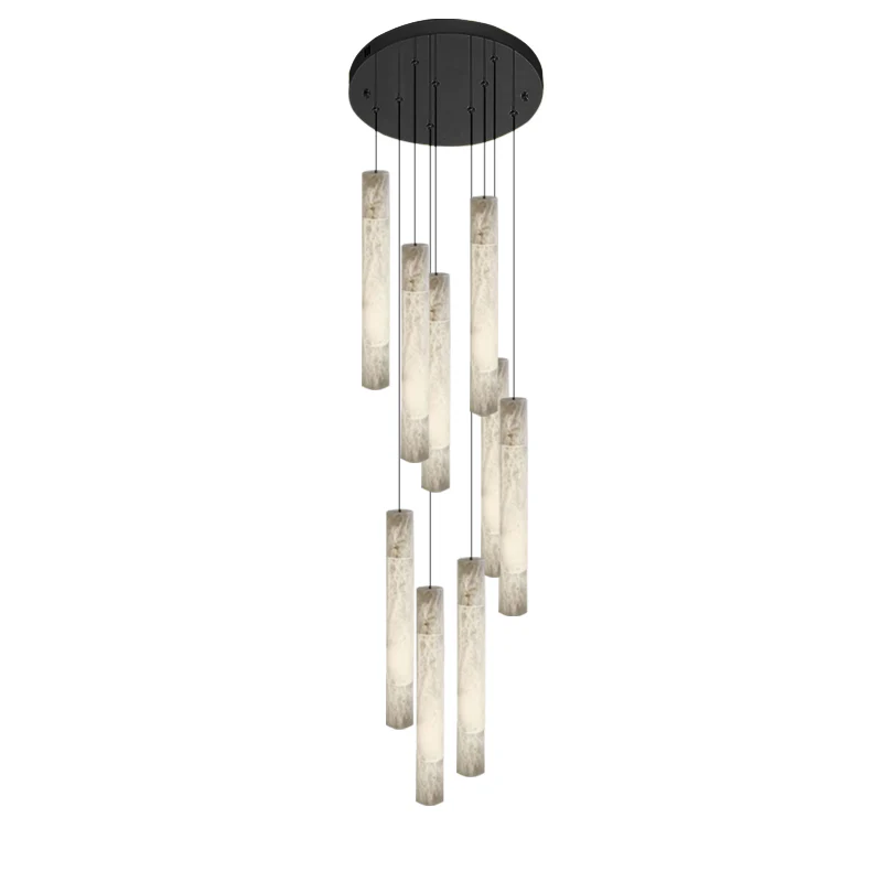 WOMO Alabaster Tube Staircase Chandelier-WM2881 - Image 13