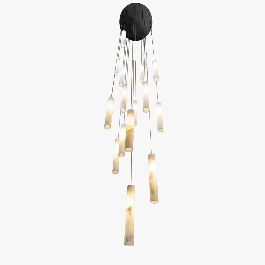 WOMO Alabaster Tube Staircase Chandelier-WM2881 - Image 15