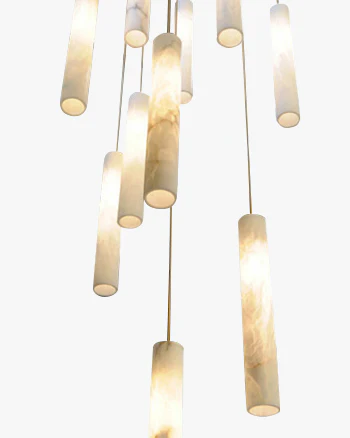 WOMO Alabaster Tube Staircase Chandelier-WM2881 - Image 8