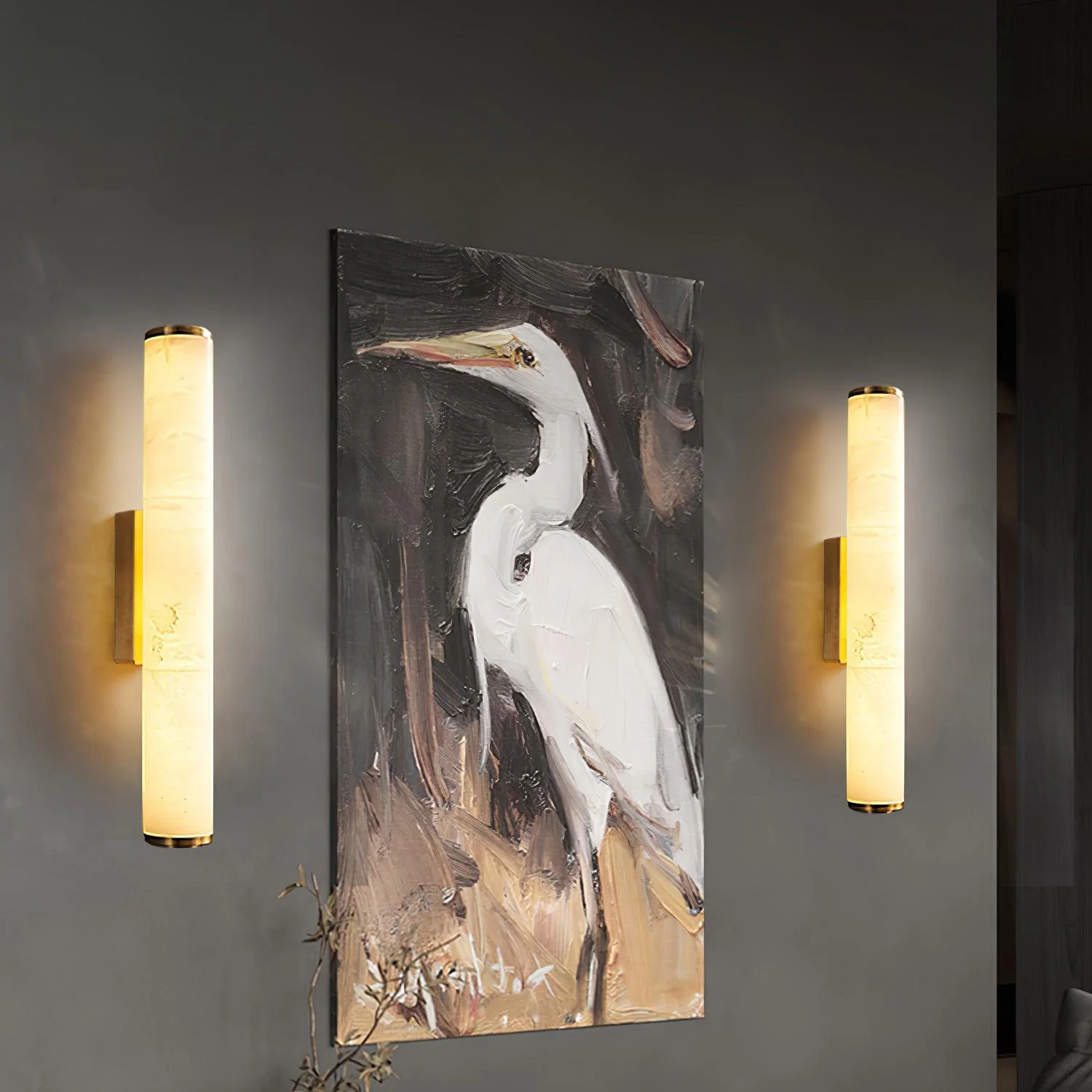 WOMO Alabaster Tube Wall Sconce-WM6139 - Image 10