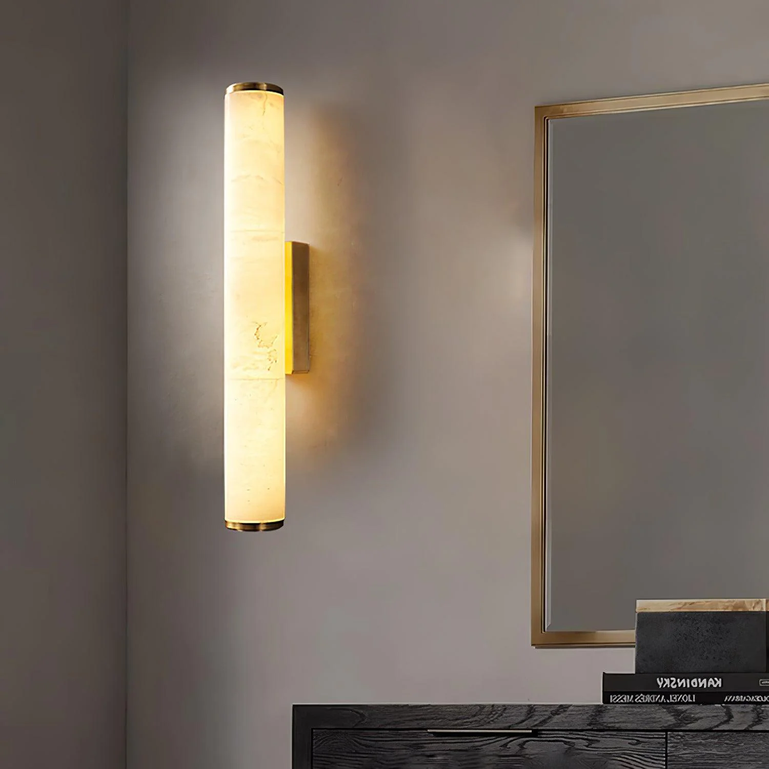 WOMO Alabaster Tube Wall Sconce-WM6139 - Image 4