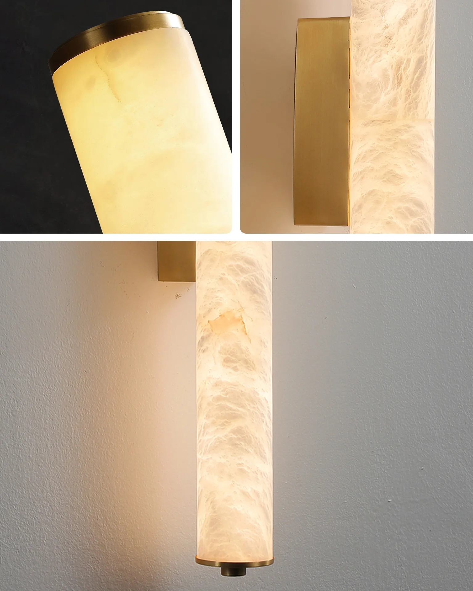 WOMO Alabaster Tube Wall Sconce-WM6139 - Image 8
