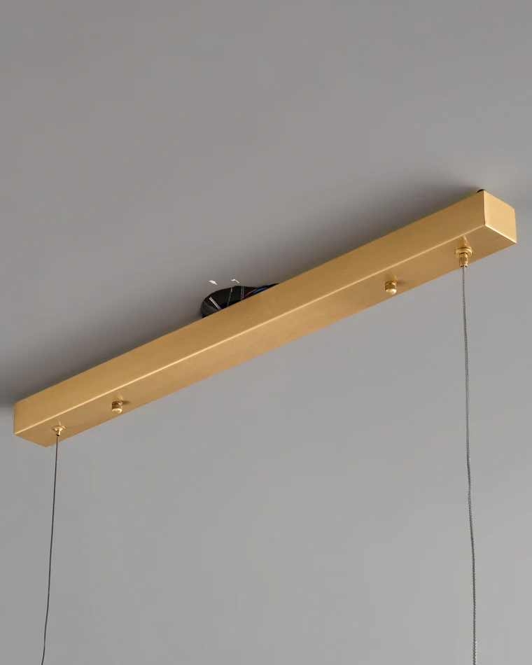 WOMO Amber/Smoked Glass Linear Chandelier-WM2221 - Image 18