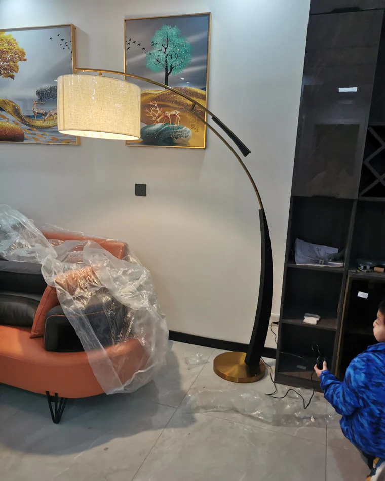 WOMO Arc Floor Lamp-WM7038 - Image 11