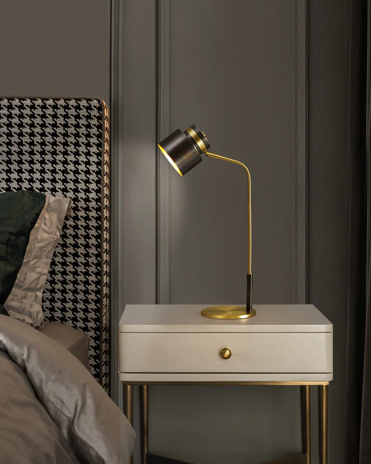 WOMO Elegant Arc Brass Reading Desk Lamp-WM8035 - Image 3