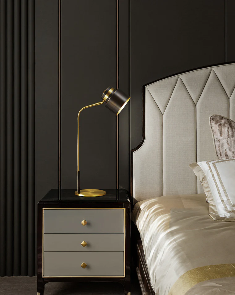 WOMO Elegant Arc Brass Reading Desk Lamp-WM8035 - Image 7
