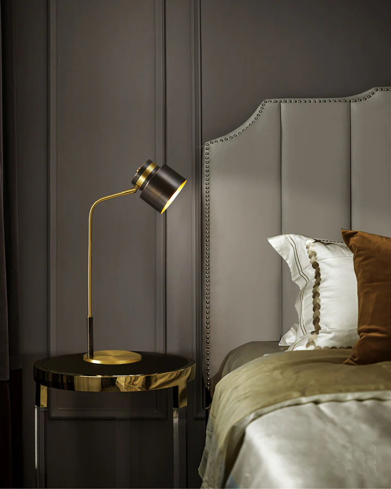 WOMO Elegant Arc Brass Reading Desk Lamp-WM8035 - Image 8