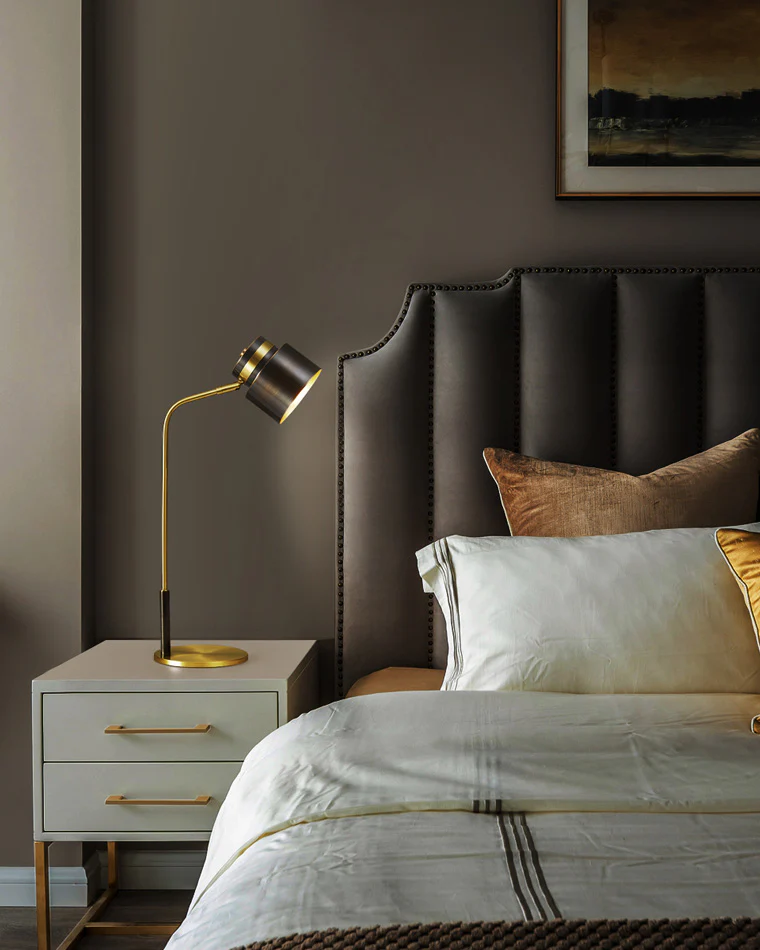 WOMO Elegant Arc Brass Reading Desk Lamp-WM8035 - Image 9
