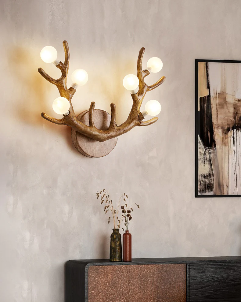 WOMO Antler Globe Wall Sconce -WM6165 - Image 5