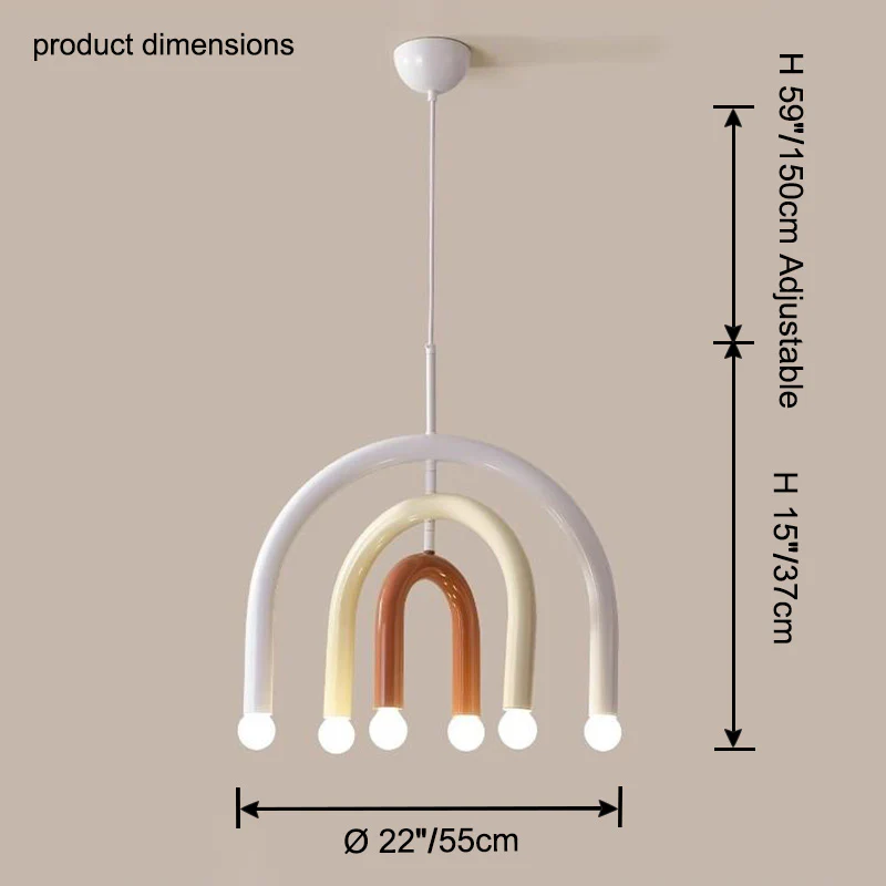 WOMO Rainbow Arc Chandelier-WM2944 - Image 18