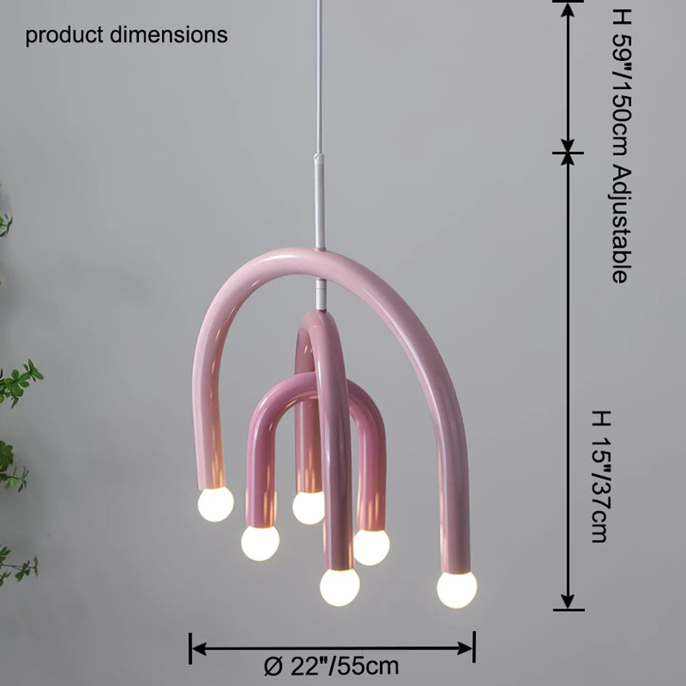 WOMO Rainbow Arc Chandelier-WM2944 - Image 20