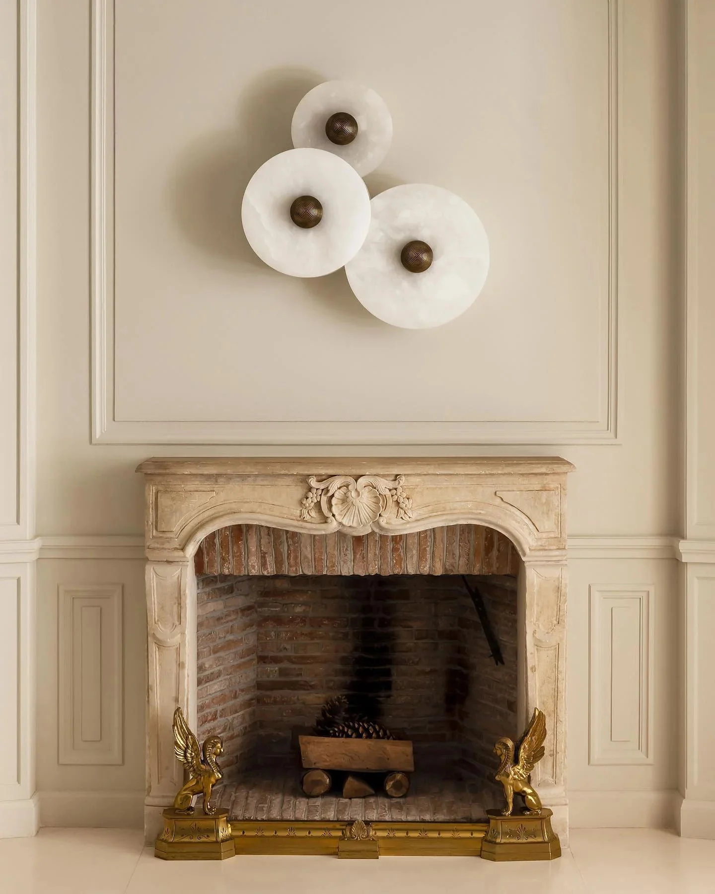 WOMO Art Deco Disc Alabaster Wall Sconce-WM6128 - Image 15