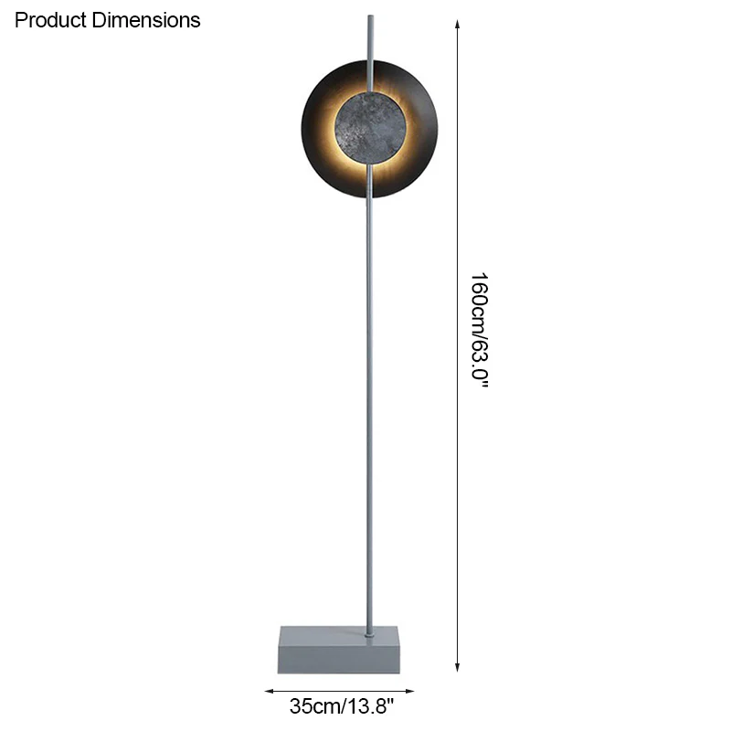 WOMO Solar Eclipse Round Floor Lamps-WM7040 - Image 14