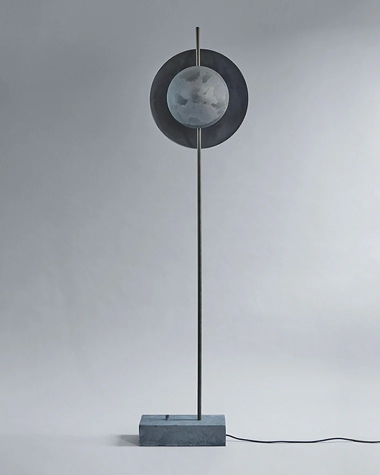WOMO Solar Eclipse Round Floor Lamps-WM7040 - Image 6