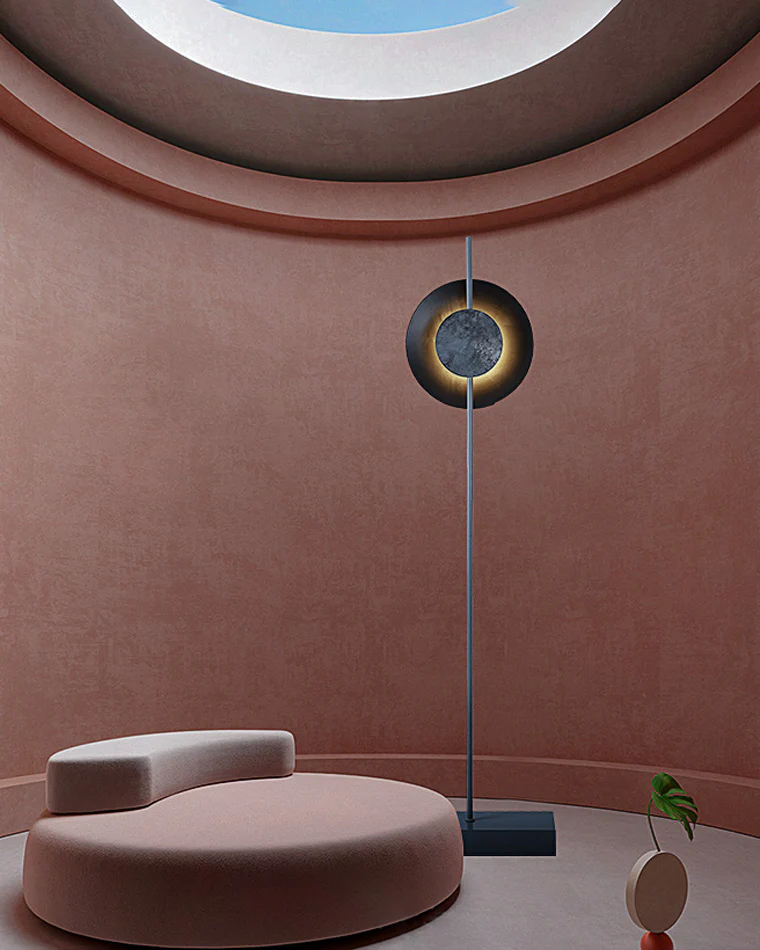 WOMO Solar Eclipse Round Floor Lamps-WM7040 - Image 9