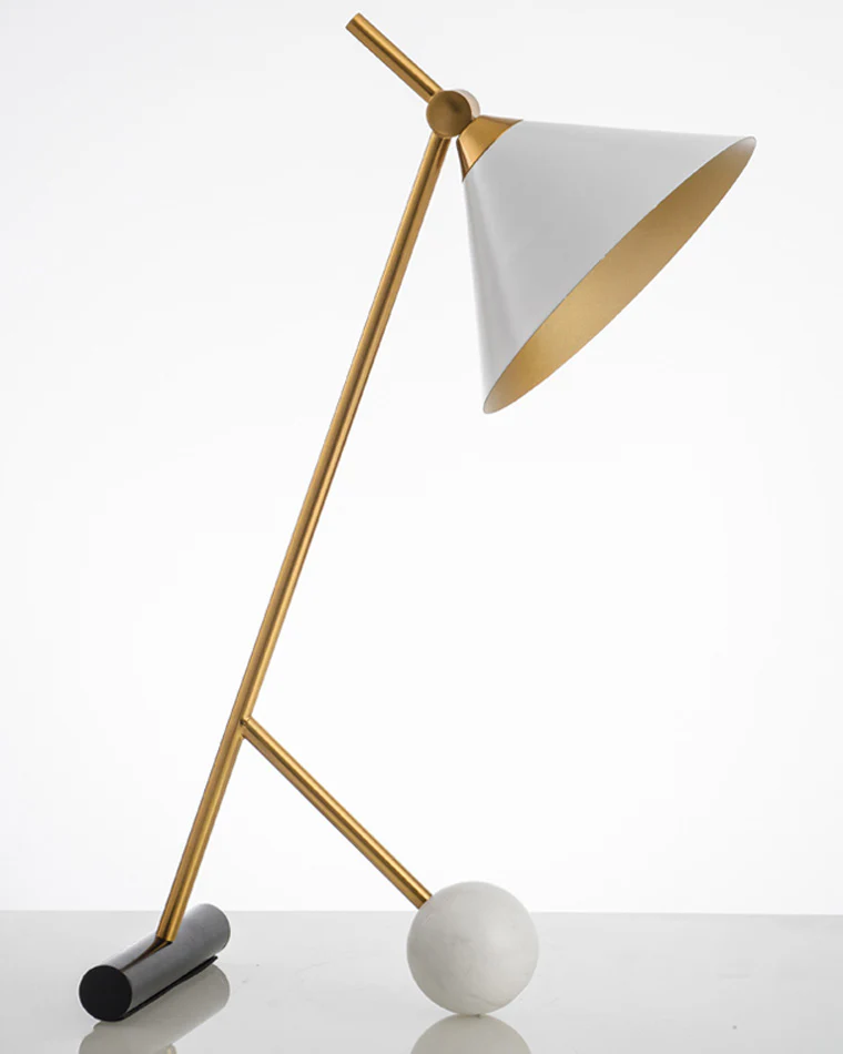 WOMO Unique Cone Articulating Marble Desk Lamp-WM8031 - Image 6