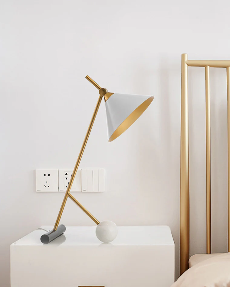 WOMO Unique Cone Articulating Marble Desk Lamp-WM8031 - Image 7