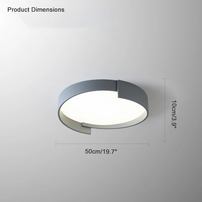 WOMO Round Asymmetrical Flush Mount Ceiling Light-WM1060 - Image 19