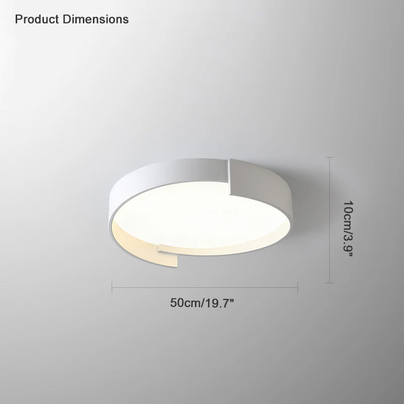 WOMO Round Asymmetrical Flush Mount Ceiling Light-WM1060 - Image 25