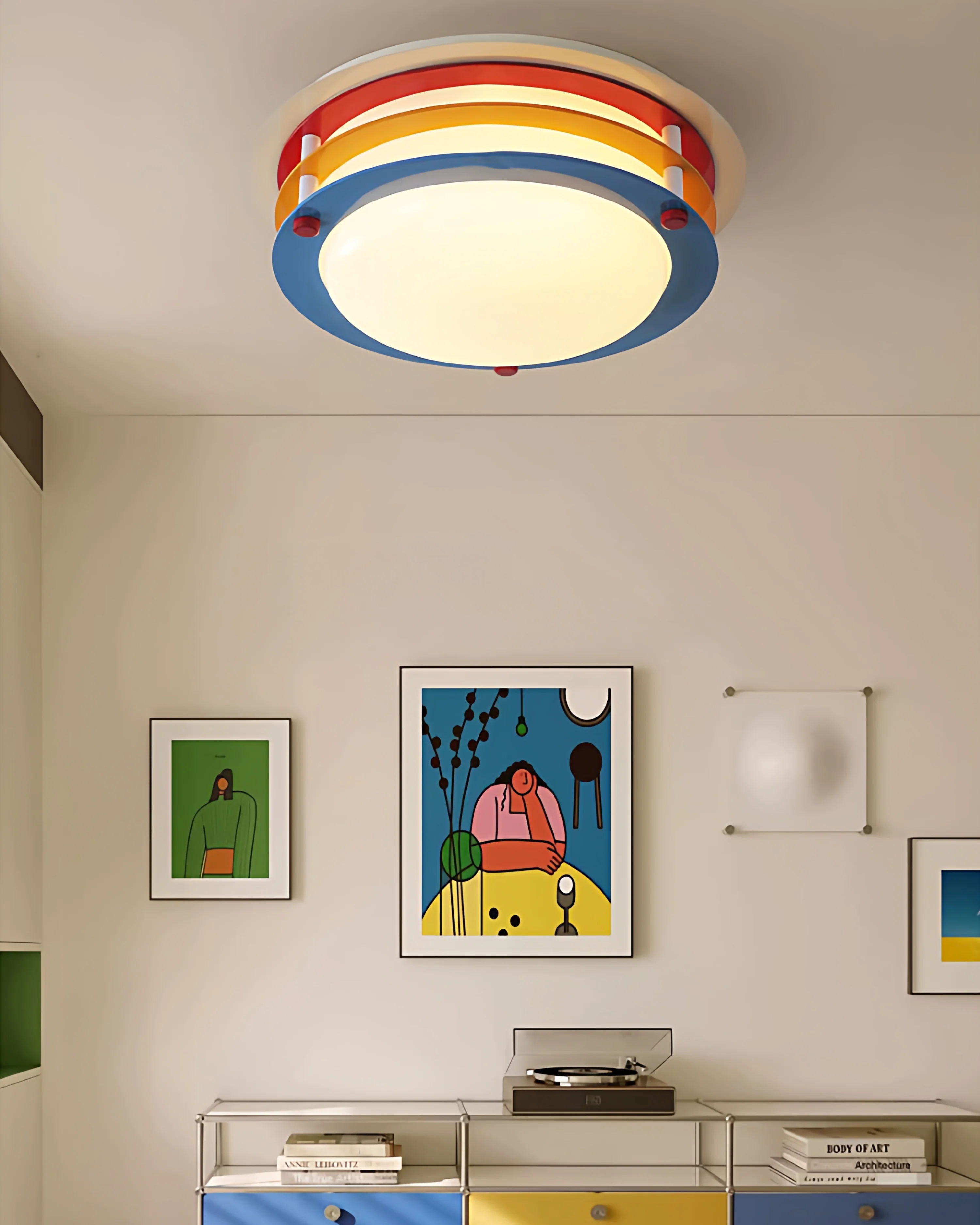 WOMO Bauhaus Glass Ceiling Light-WM1190 - Image 4