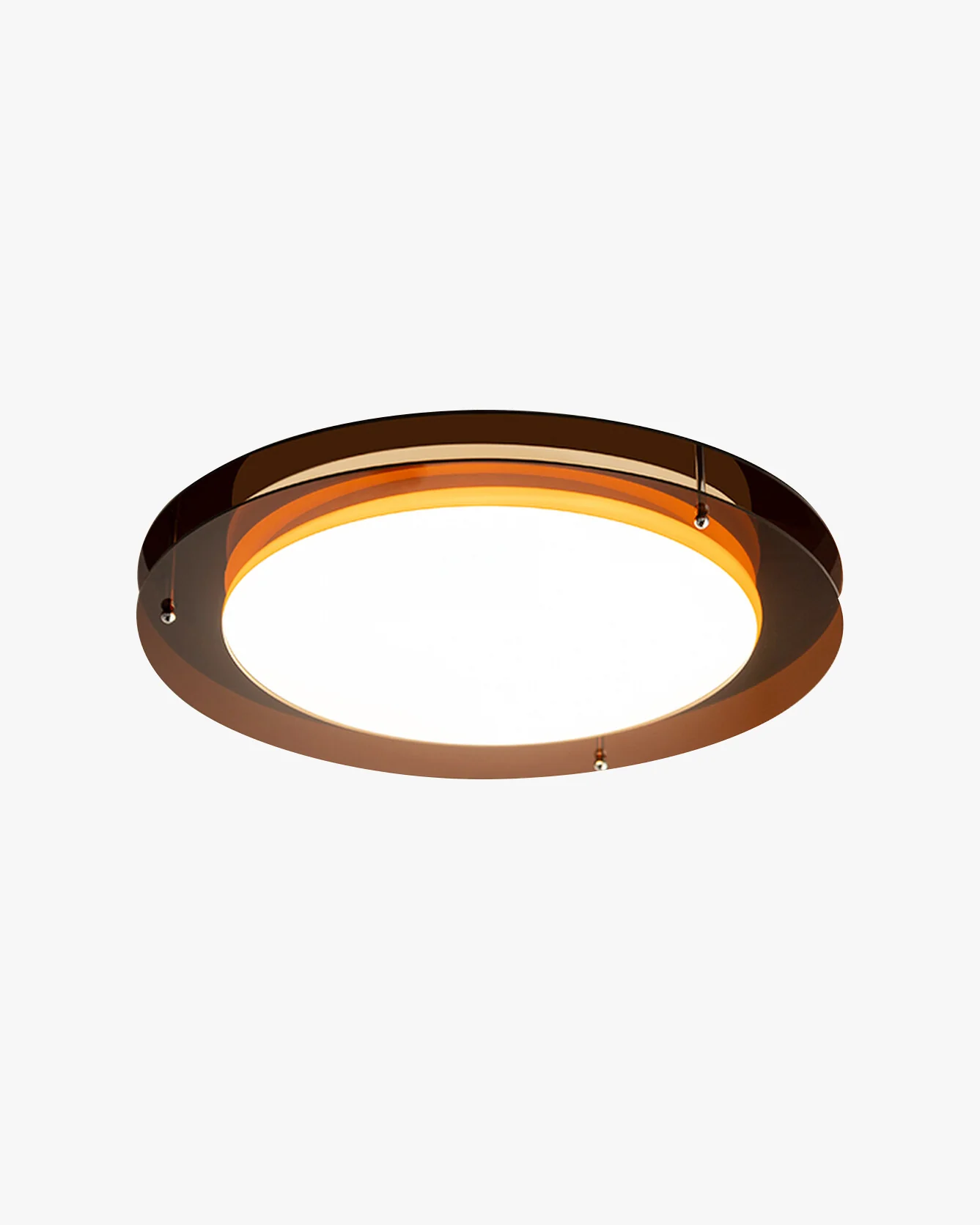 WOMO Bauhaus Round Flat Ceiling Light-WM1214