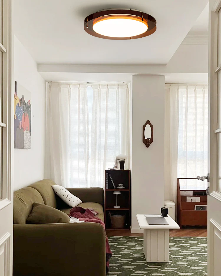 WOMO Bauhaus Round Flat Ceiling Light-WM1214 - Image 4