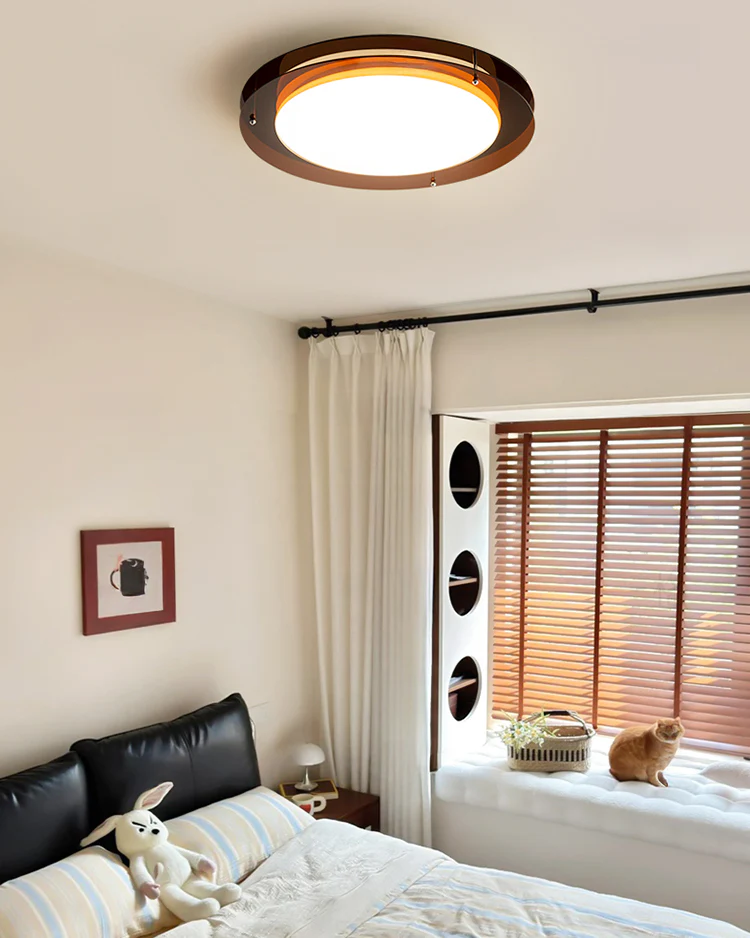 WOMO Bauhaus Round Flat Ceiling Light-WM1214 - Image 5