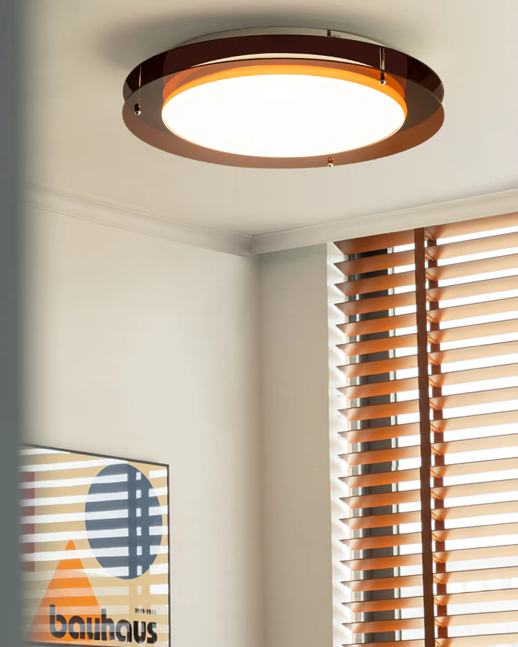 WOMO Bauhaus Round Flat Ceiling Light-WM1214 - Image 7