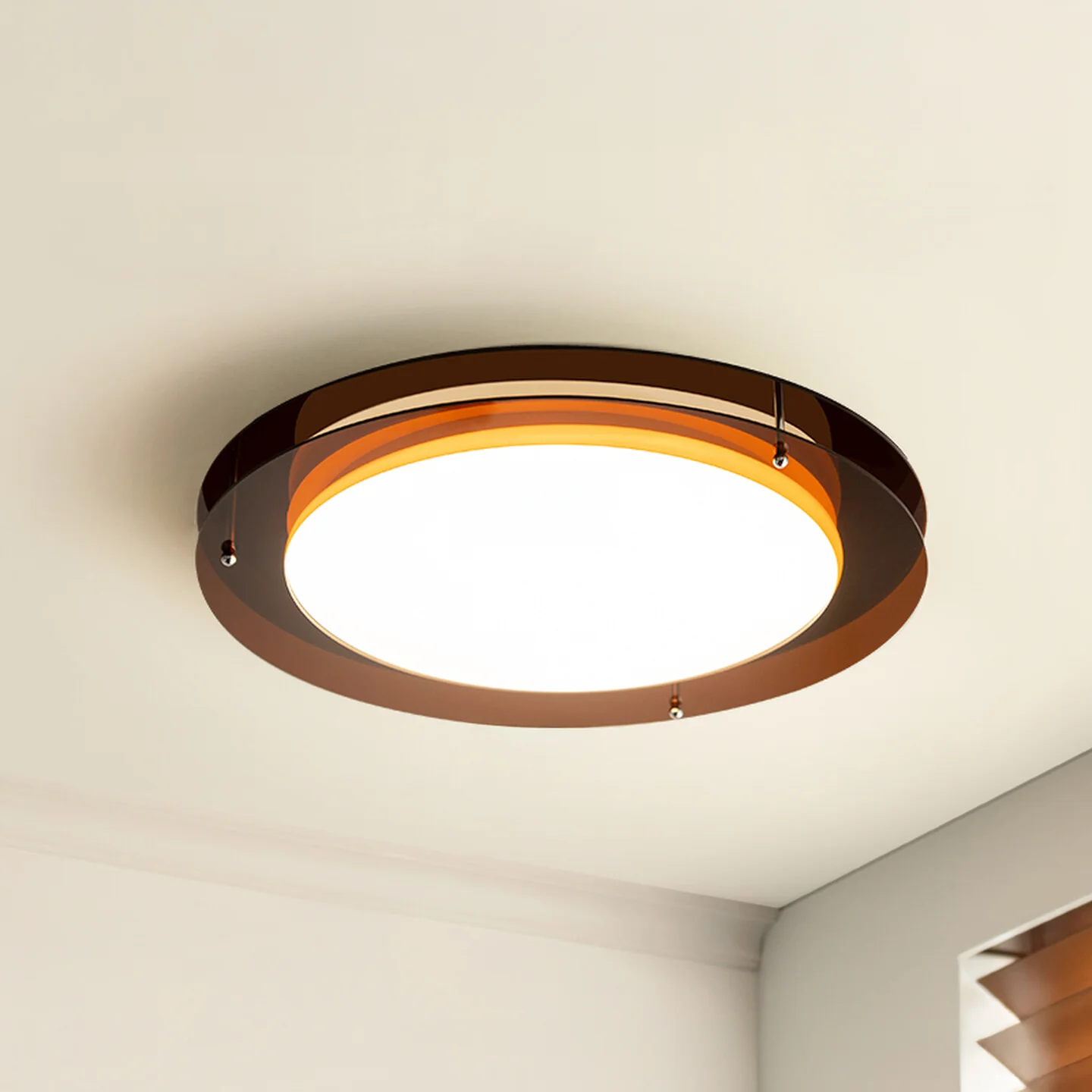 WOMO Bauhaus Round Flat Ceiling Light-WM1214 - Image 9