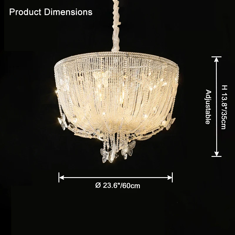 WOMO Crystal Bead Chandelier-WM2826 - Image 12