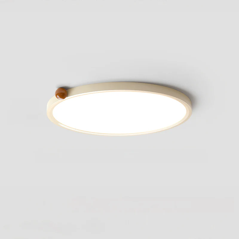 WOMO Beige Flat Round Flush Mount Ceiling Light-WM1162 - Image 7