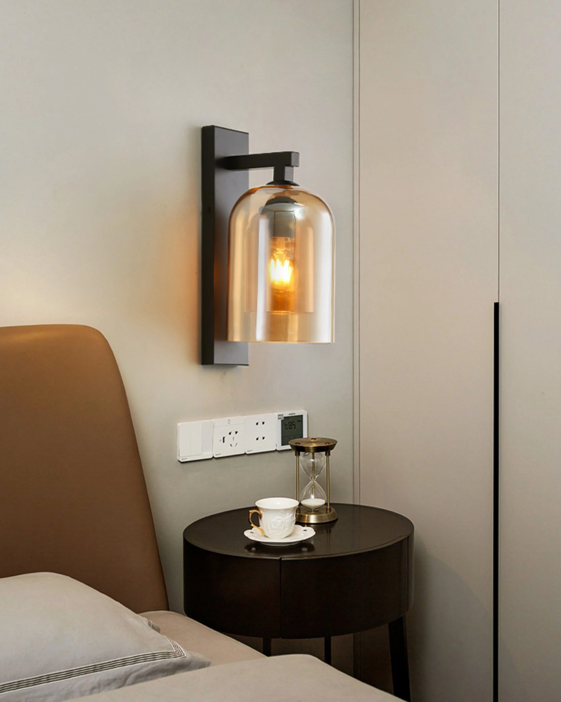 WOMO Bell Black Wall Sconce-WM6110 - Image 2