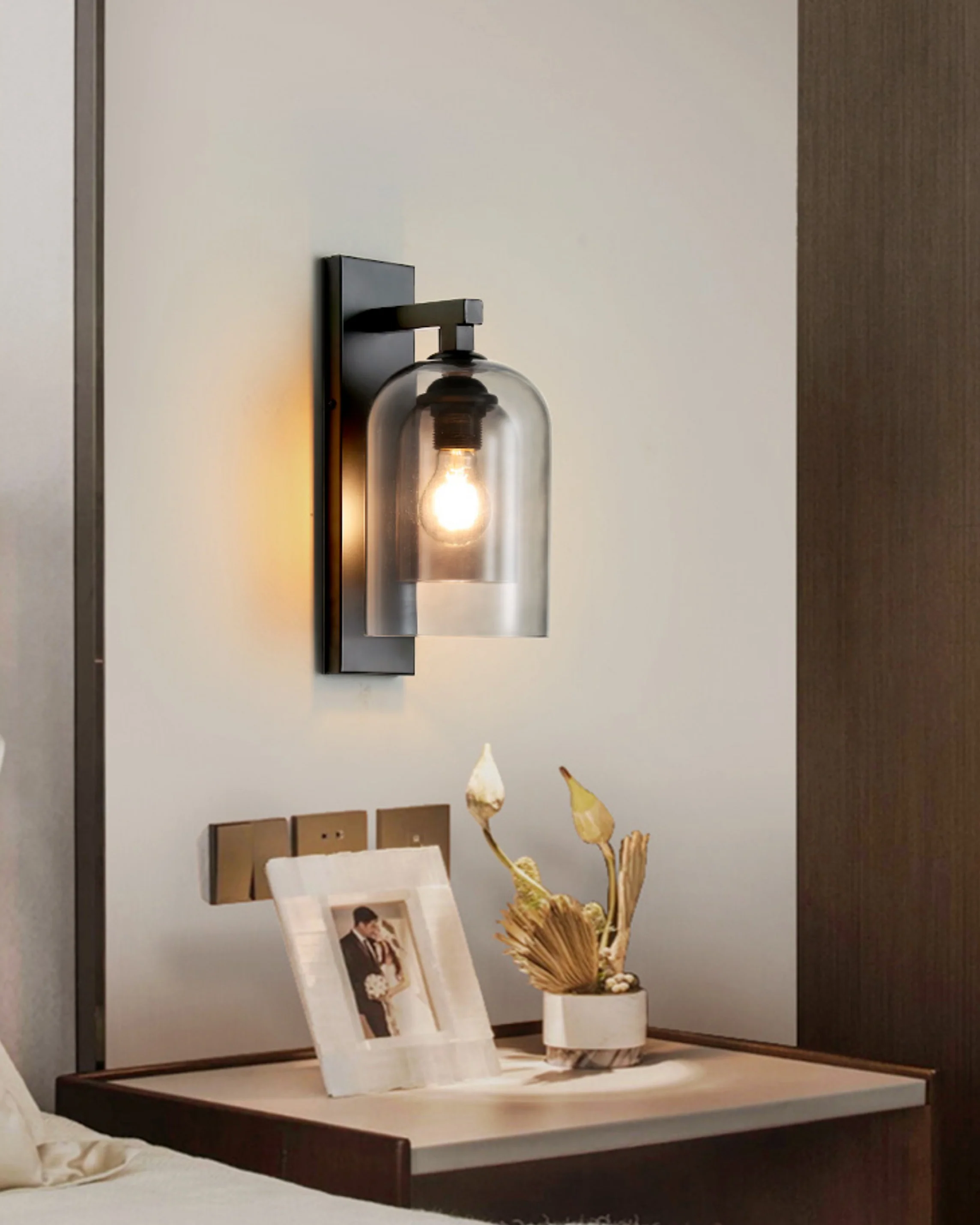 WOMO Bell Black Wall Sconce-WM6110 - Image 5