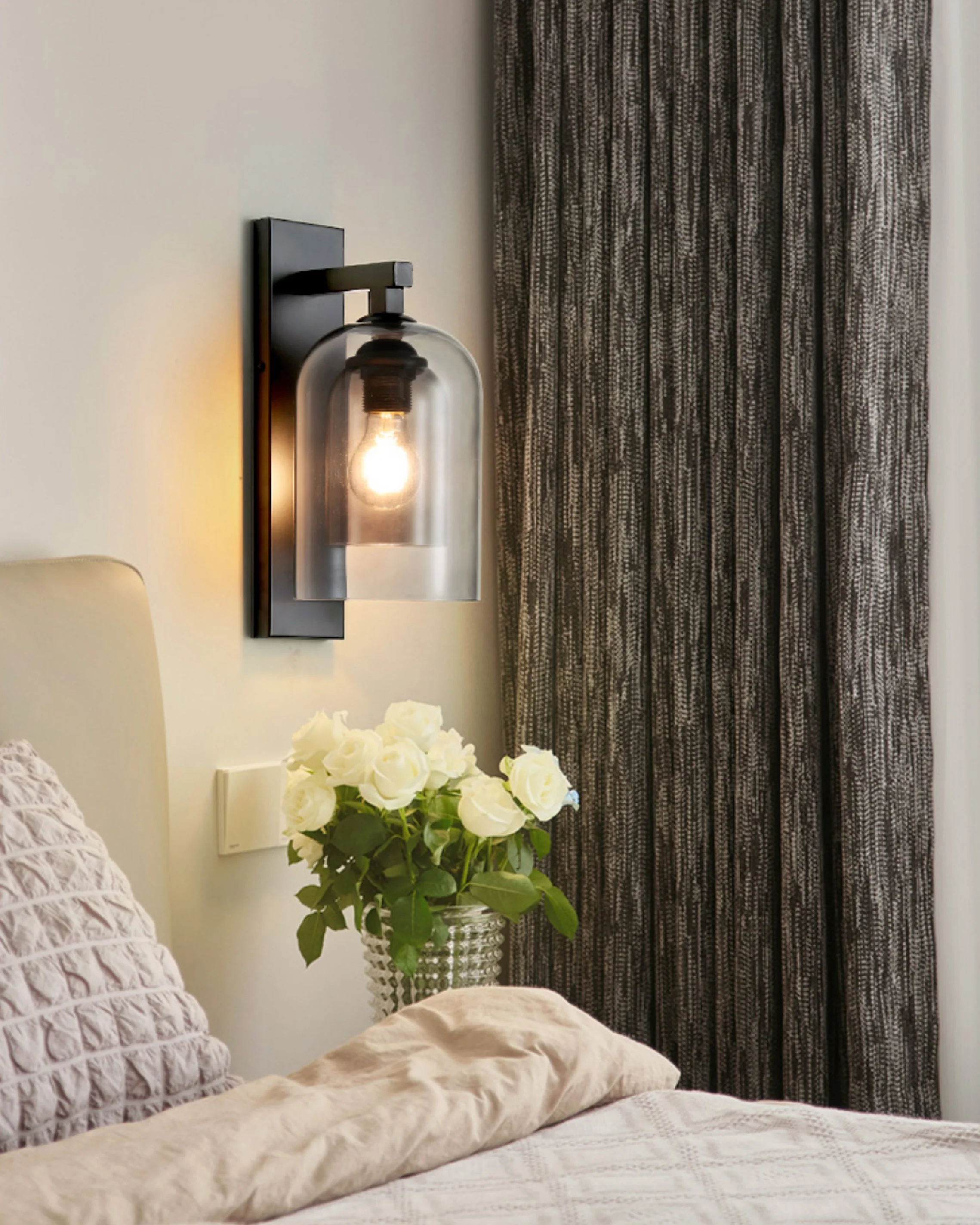 WOMO Bell Black Wall Sconce-WM6110 - Image 6