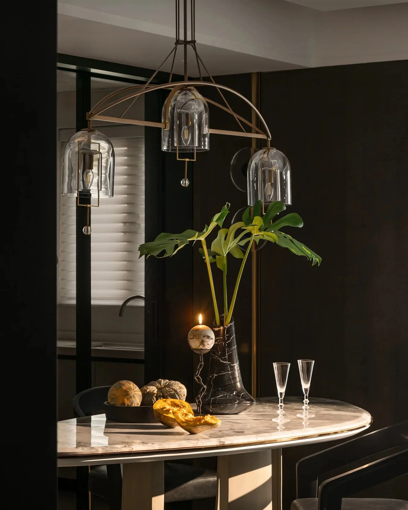 WOMO Bell Glass Chandelier-WM2814 - Image 2
