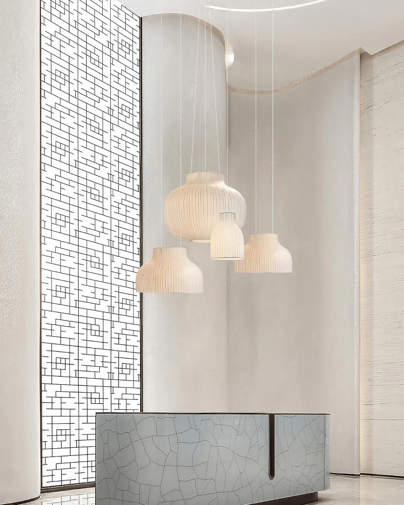 WOMO Bell Silk Pendant Light-WM2970 - Image 8