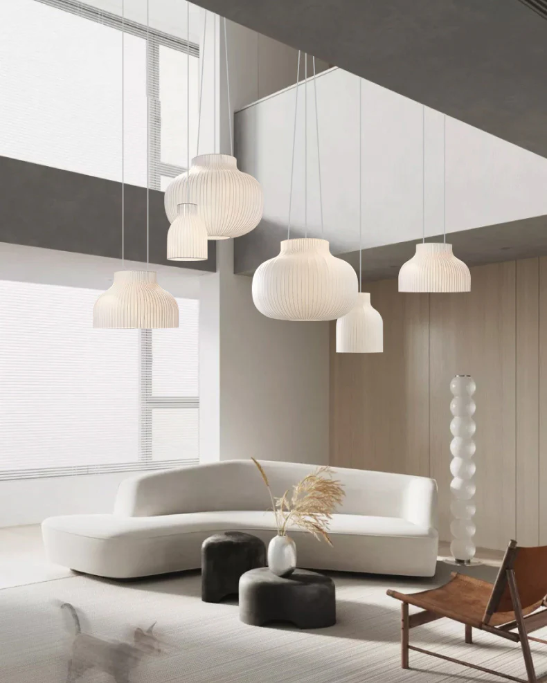 WOMO Bell Silk Pendant Light-WM2971 - Image 13