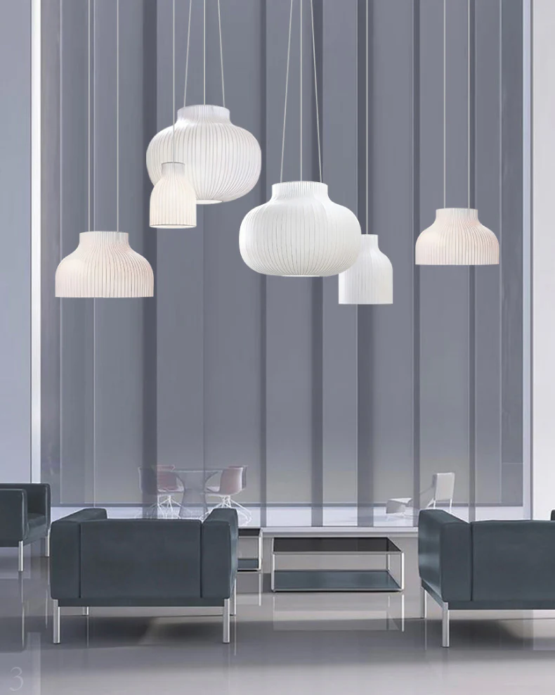 WOMO Bell Silk Pendant Light-WM2971 - Image 2