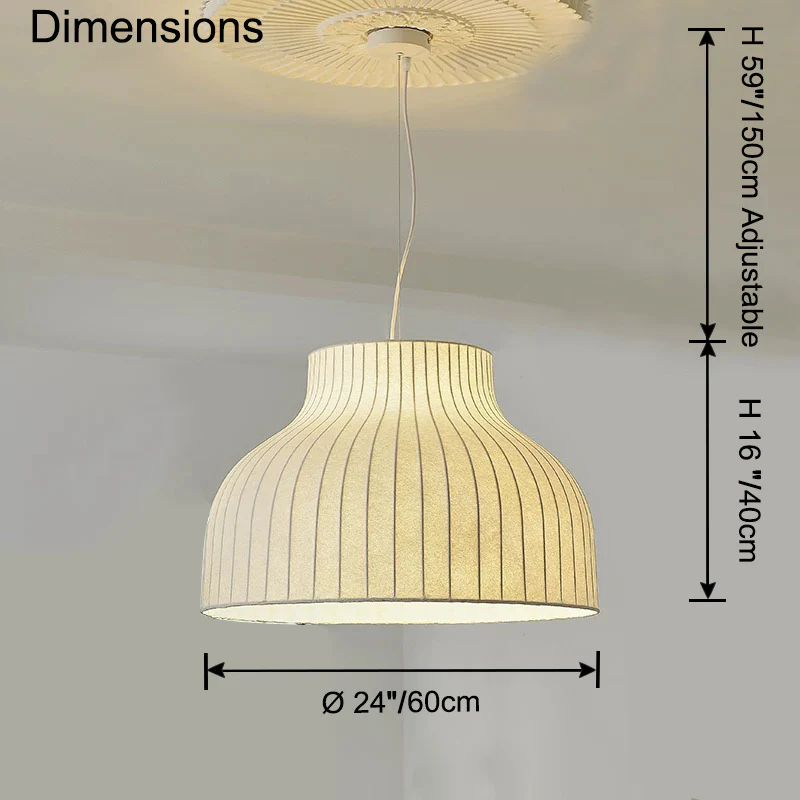 WOMO Bell Silk Pendant Light-WM2971 - Image 22