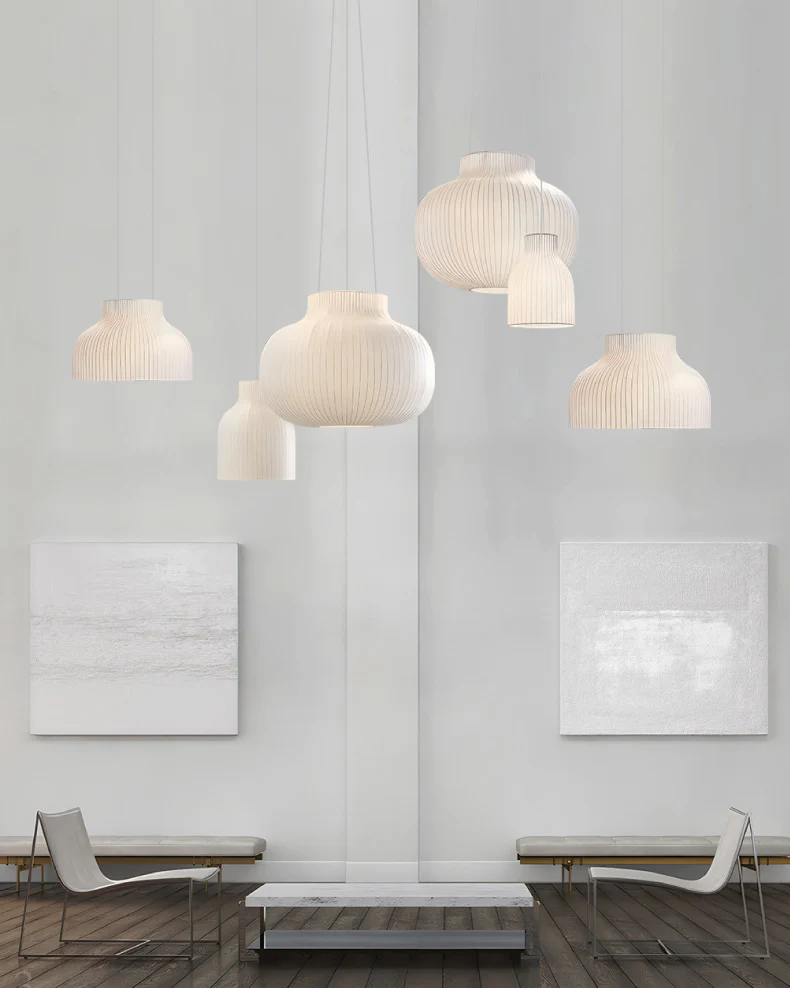 WOMO Bell Silk Pendant Light-WM2971 - Image 3