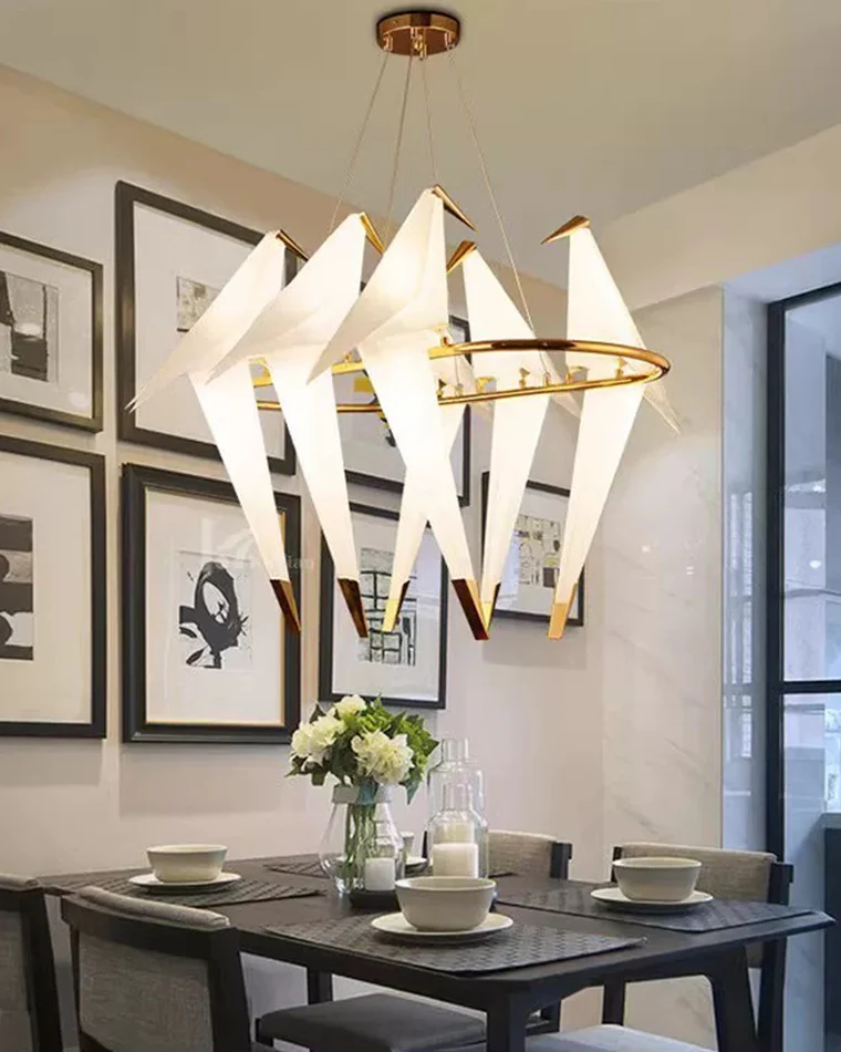 WOMO Origami Bird Oval Chandelier-WM2737 - Image 3