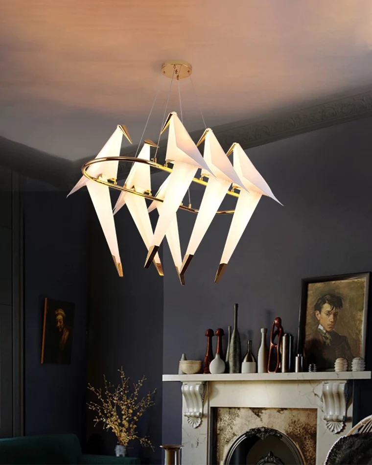 WOMO Origami Bird Oval Chandelier-WM2737 - Image 6
