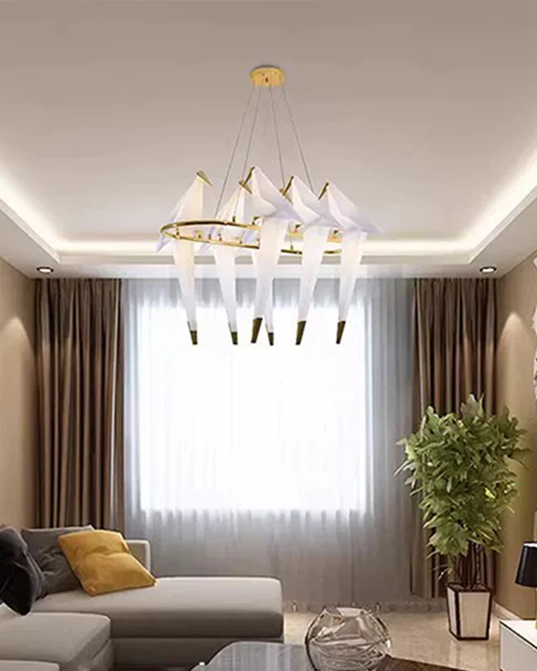 WOMO Origami Bird Oval Chandelier-WM2737 - Image 7